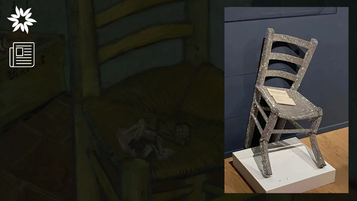 Tourists Break Fragile Crystal Chair Inspired by Vincent van Gogh at Palazzo Maffei