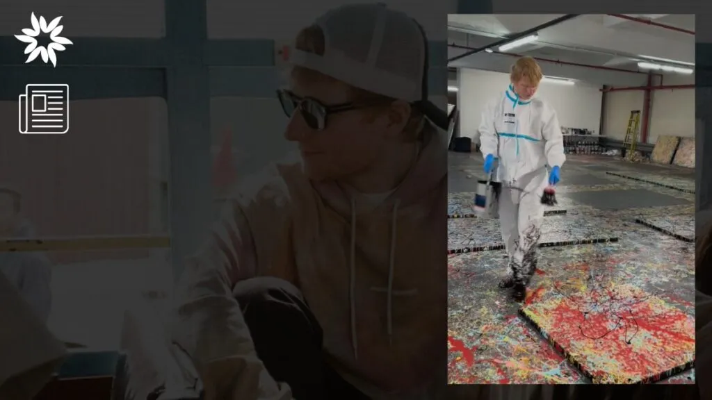 Ed Sheeran Debuts ‘Cosmic Carpark Paintings’ at HENI Gallery to Fund UK Music Education
